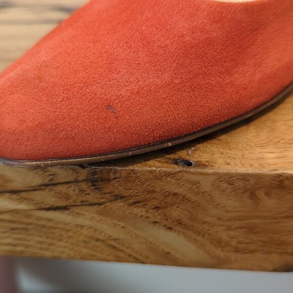 J. Crew Made in Italy Martina Red Suede Wedges Women's Size 9 - Picture 6 of 15